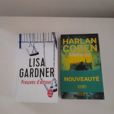 Lot de 2 livres thriller policier Harlan Coben  et Lisa Gardner 